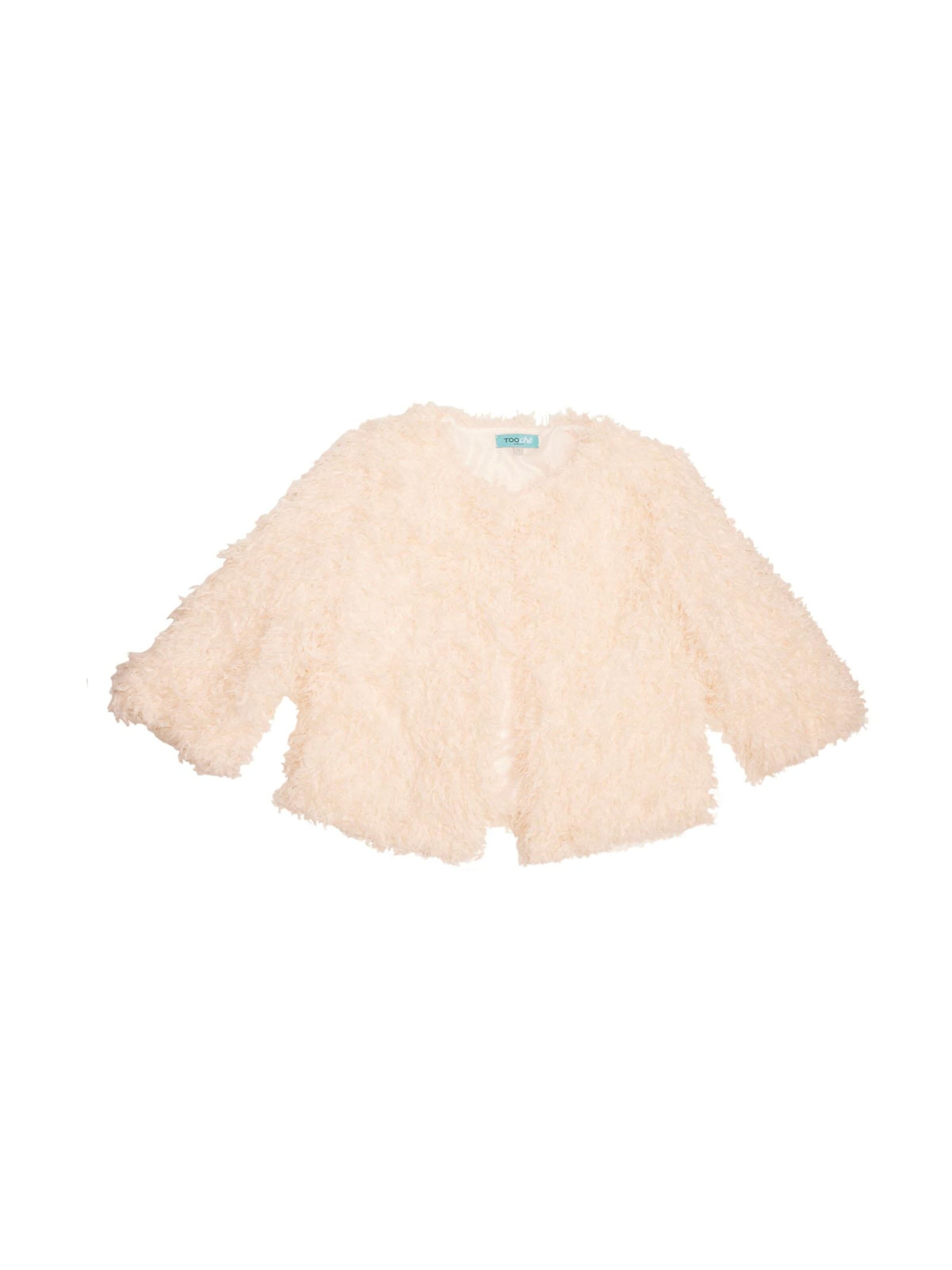 TOOche Between-Season Jacket 'Feder Frou-Frou' in White: front