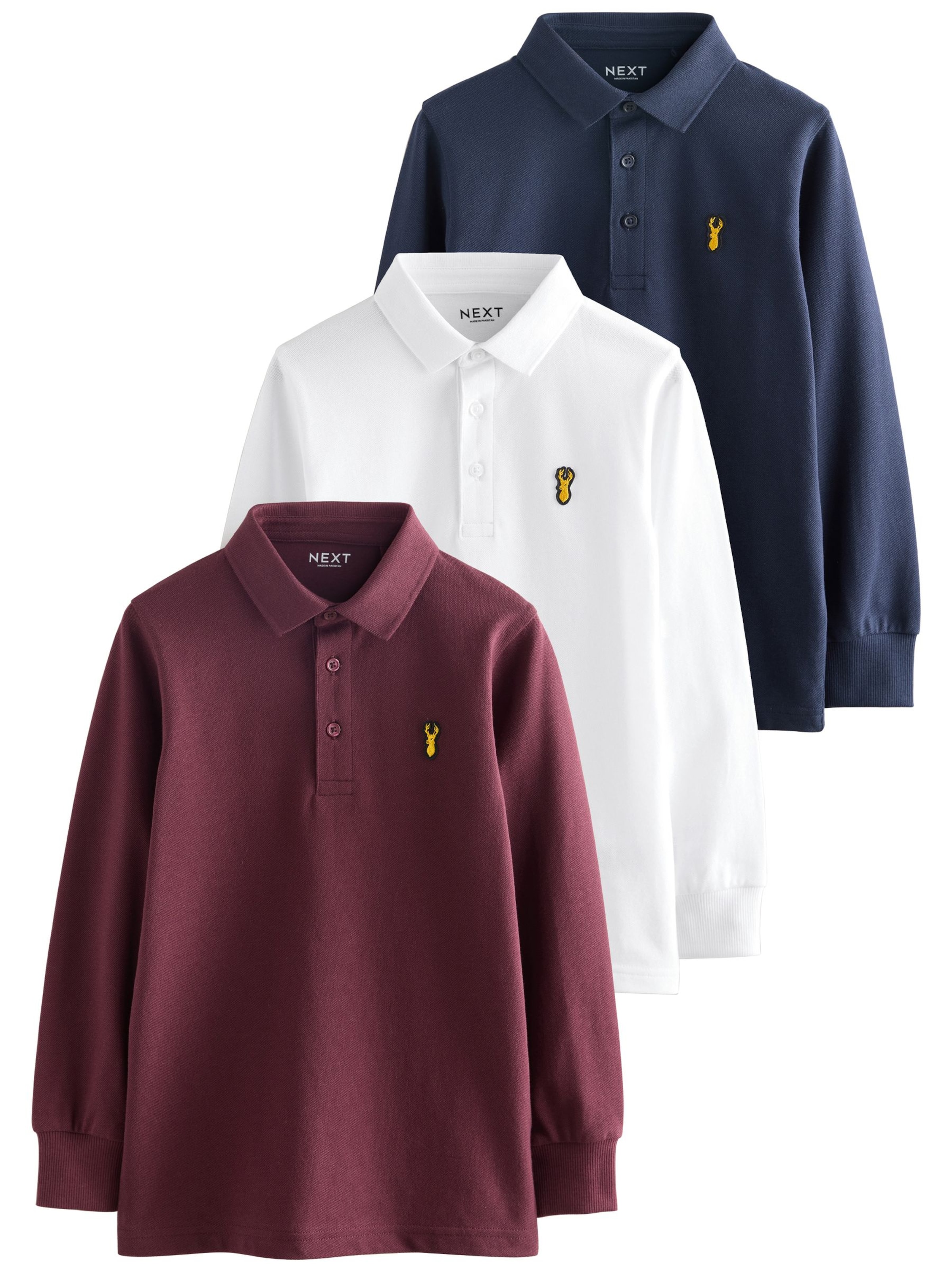 Next T-shirt i blå: framsida