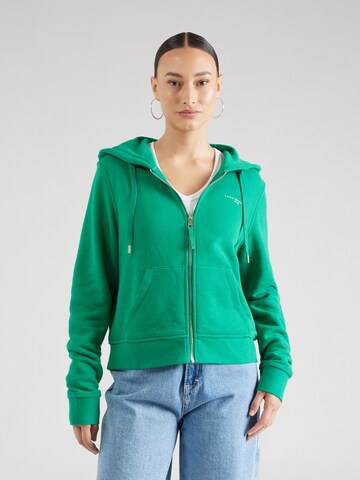 TOMMY HILFIGER Sweatjacke in Grün: predná strana