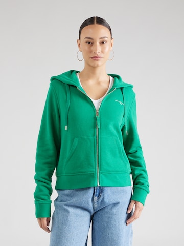 TOMMY HILFIGER Sweatjacke in Grün: predná strana