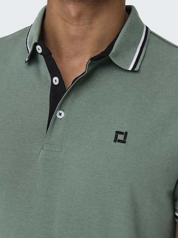 Only & Sons Shirt 'Fletcher' in Green