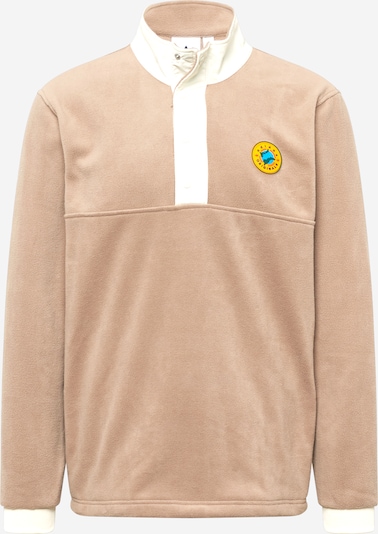 ADIDAS ORIGINALS Sweatshirt 'Wander Hour Quarter-Snap Polar Fleece' in creme / chamois / gelb / grün, Produktansicht