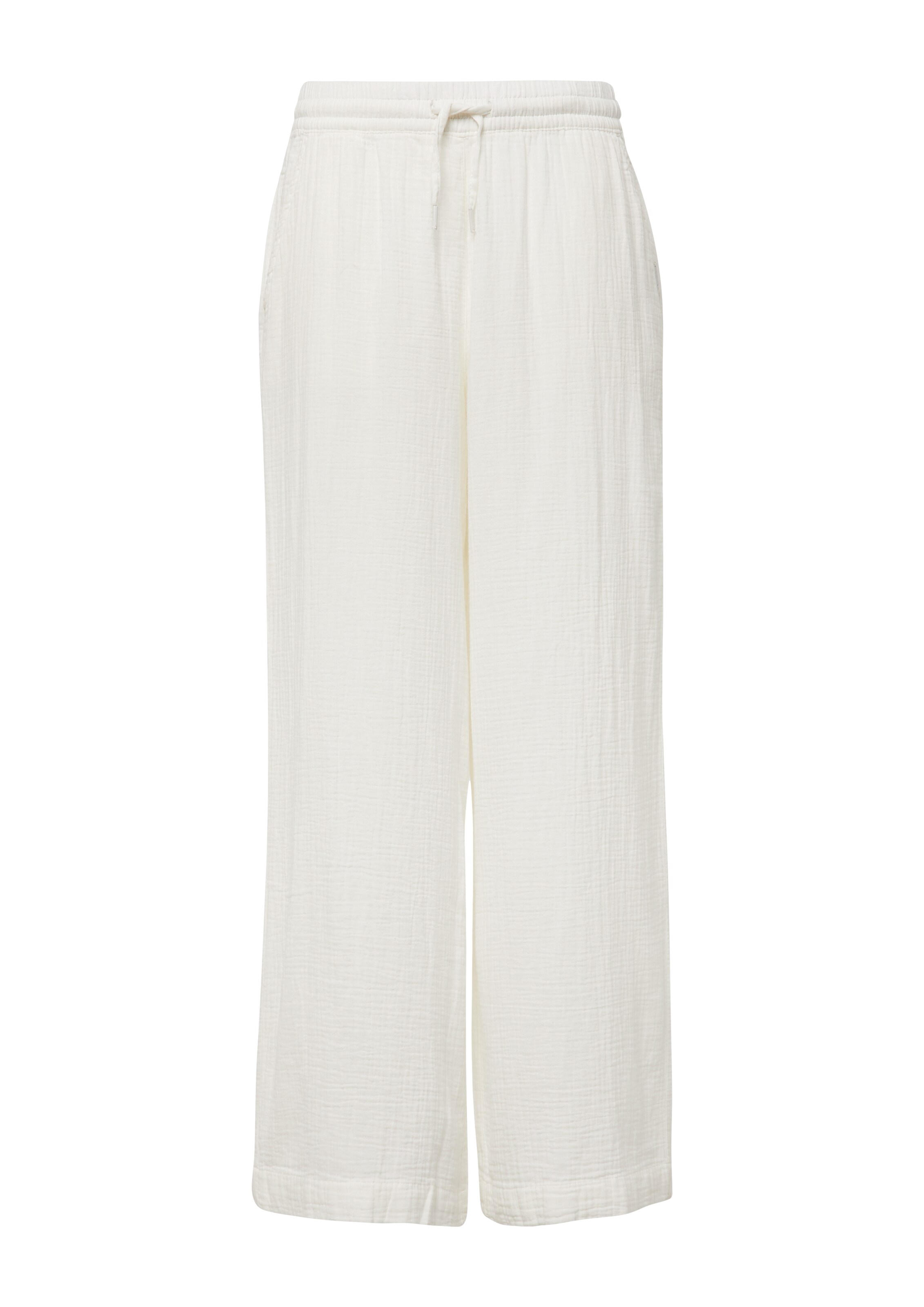 Wide Leg Pantalon QS en blanc : devant