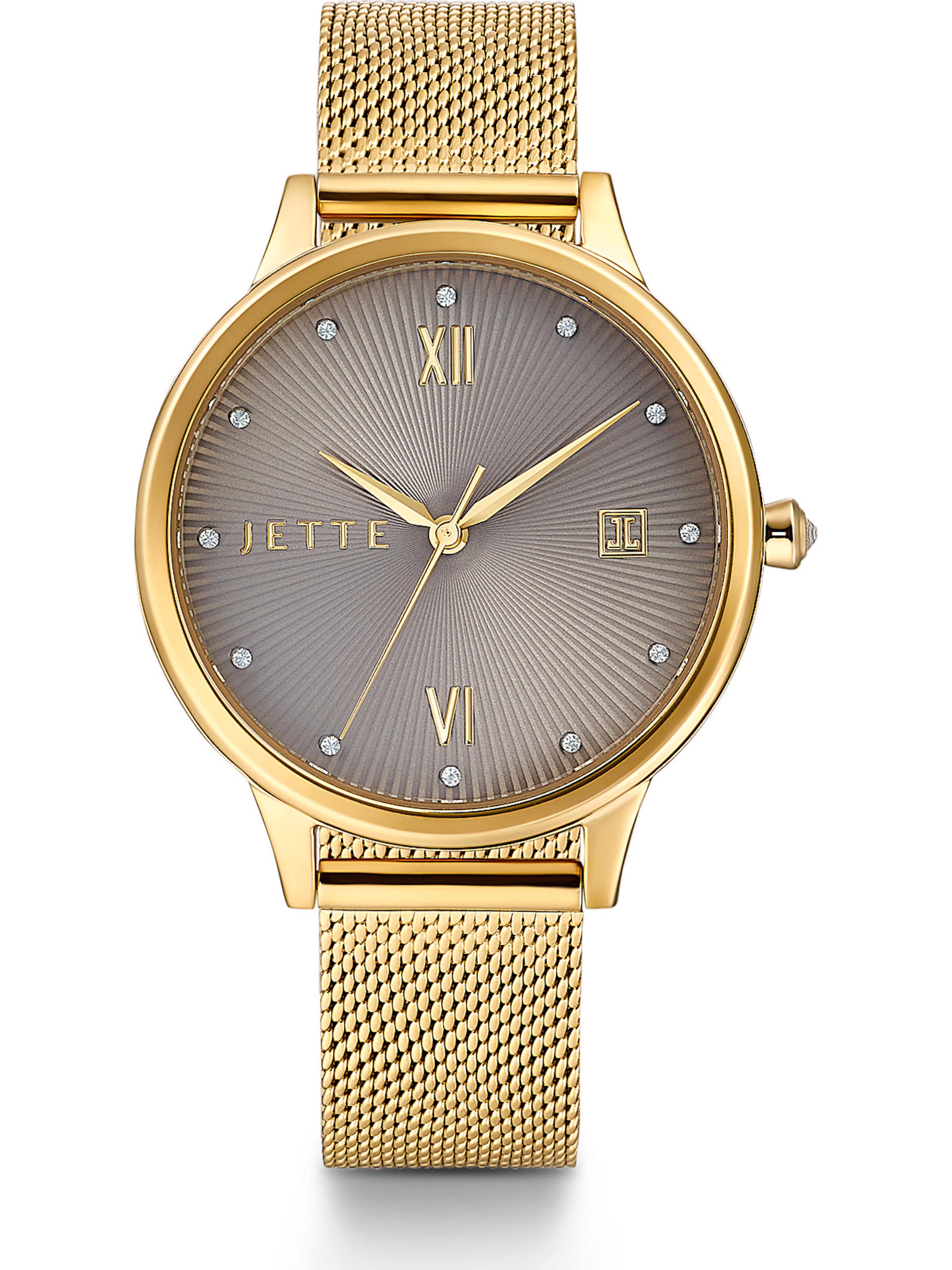 JETTE Uhr in Gold: Vorderseite