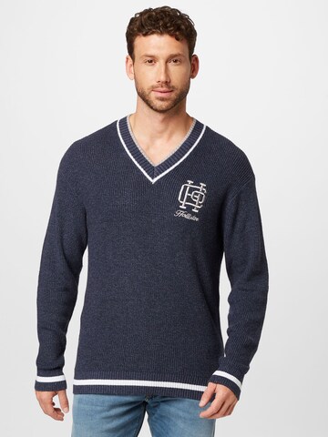 HOLLISTER Sweater 'VARSITY' in Blue: front