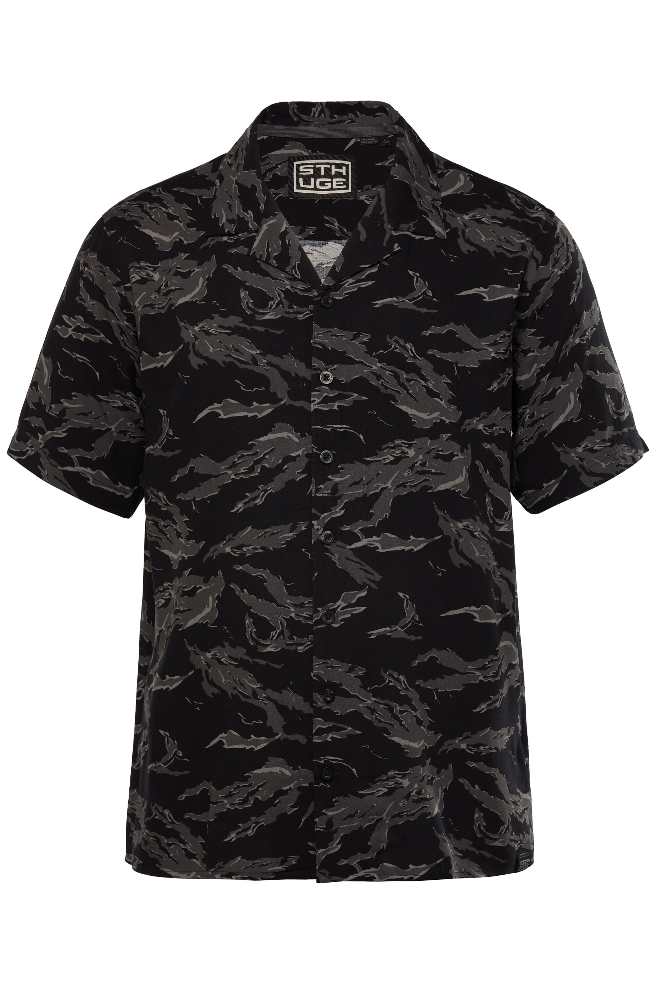 STHUGE Comfort fit Overhemd in Grijs: voorkant