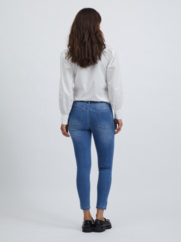 VILA Skinny Jeans in Blauw