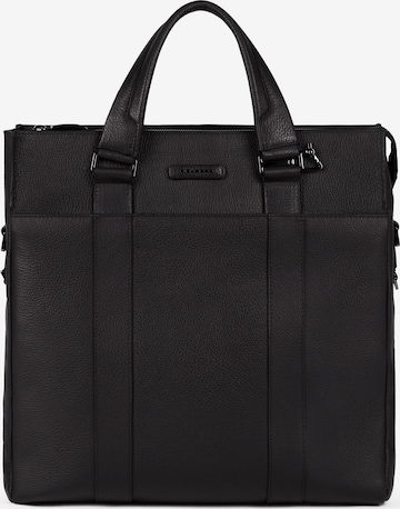 Piquadro Document Bag in Black: front