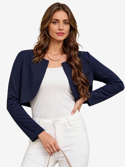 KoJooin Marynarka 'Kurzer, leichter Damen-Cardigan mit Rundhalsausschnitt und langen Ärmeln – eleganter Überwurf' w rozmiarze 36 w kolorze granatowym, Podgląd produktu