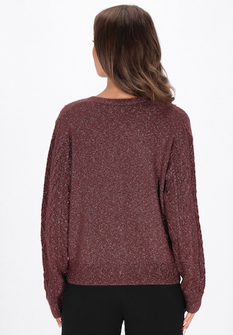 faina - Casaco de malha em vermelho