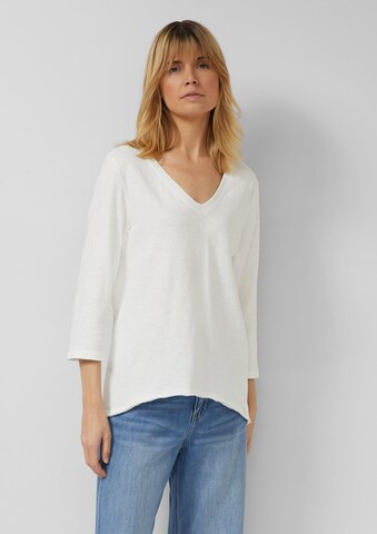 T-shirt s.Oliver en blanc : devant