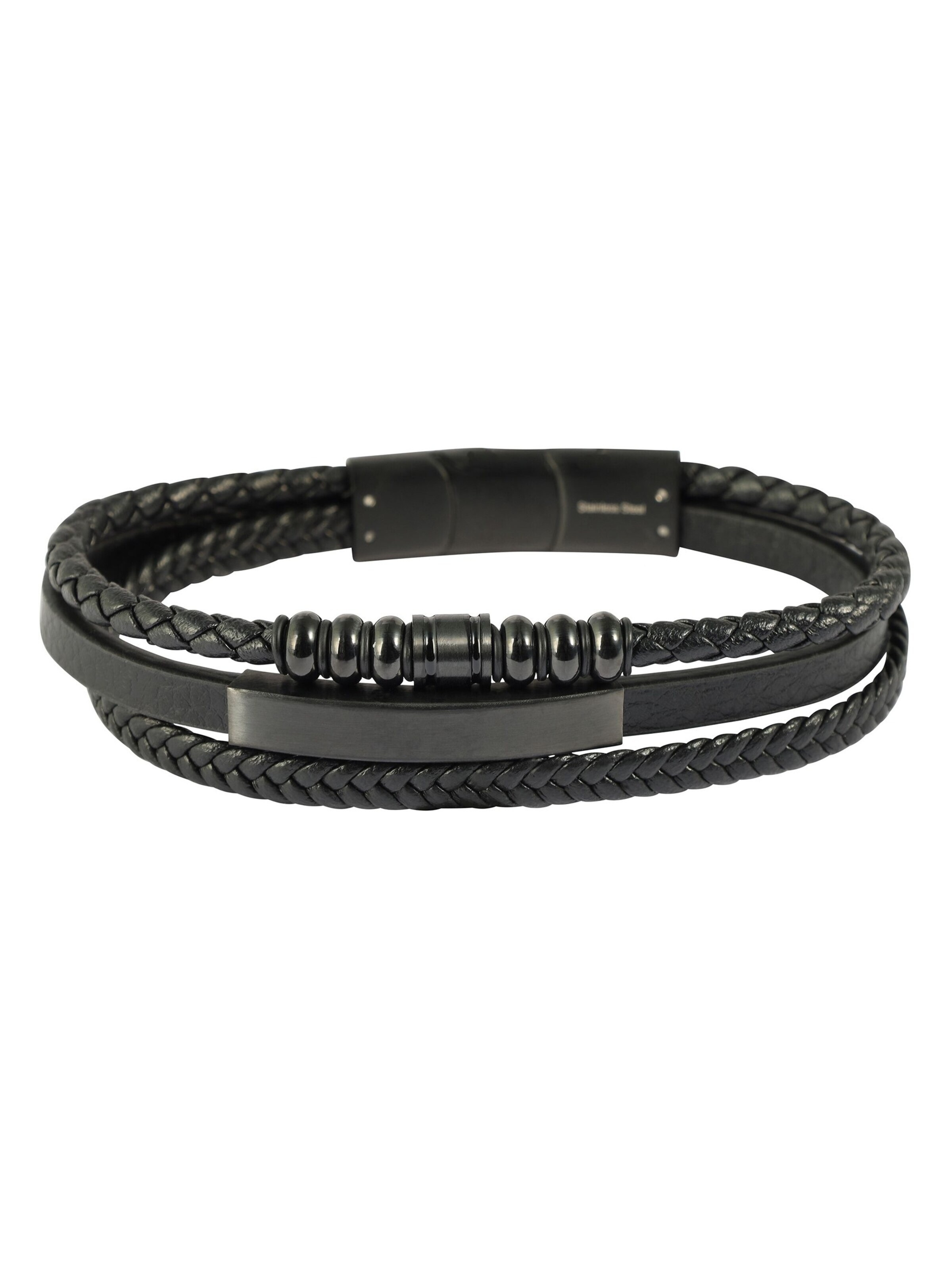 Akzent Bracelet 'Daniele, langlebig' in Black: front