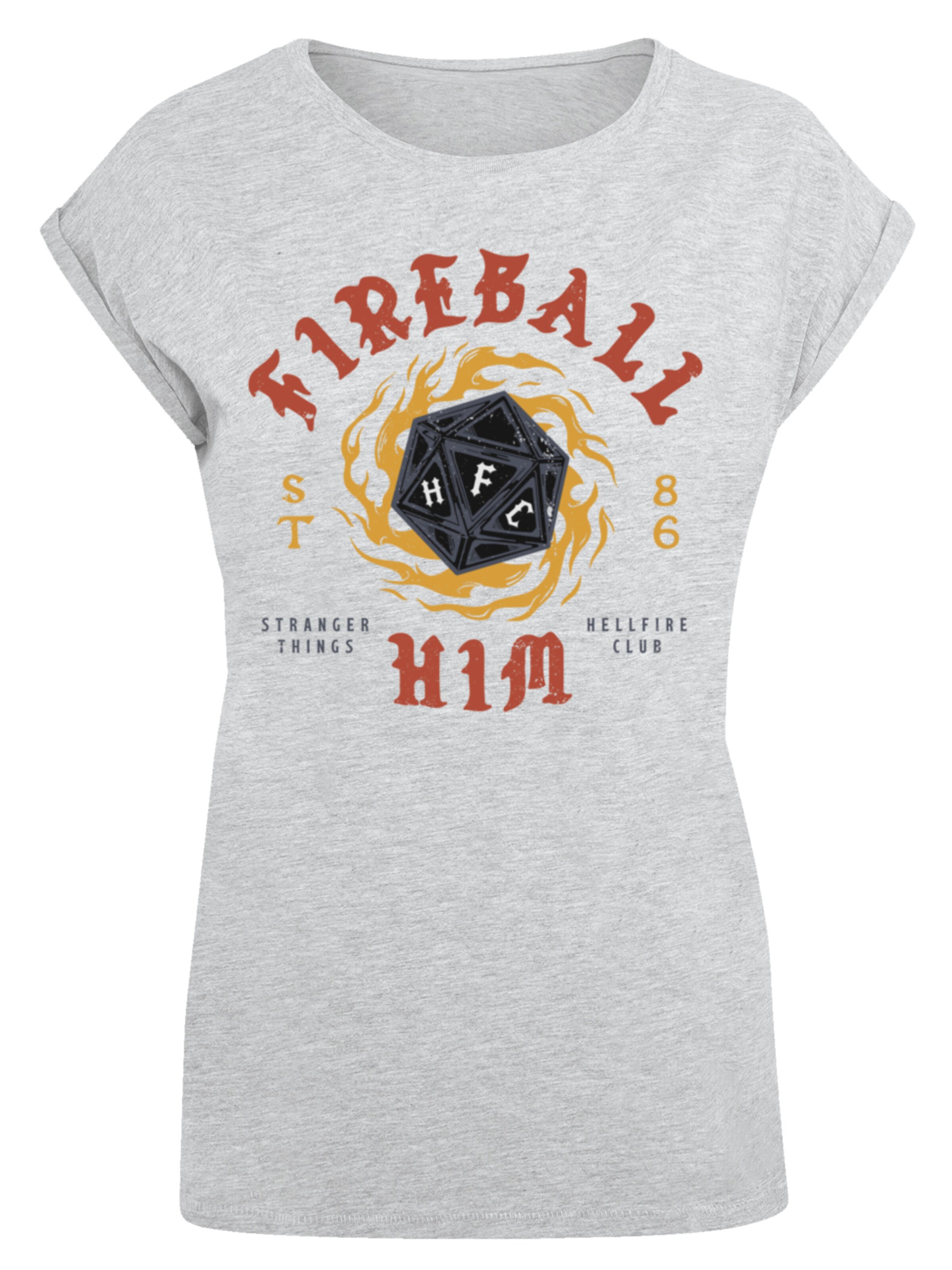 T-shirt 'Stranger Things Netflix TV Series' F4NT4STIC en gris : devant