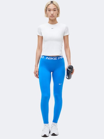 NIKE Skinny Workout Pants 'NP 365' in Blue
