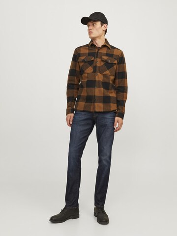 Coupe slim Jean 'JJIGlenn JJICON' JACK & JONES en bleu