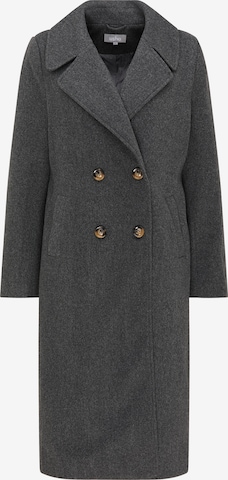 Usha Between-Seasons Coat in Grey: front