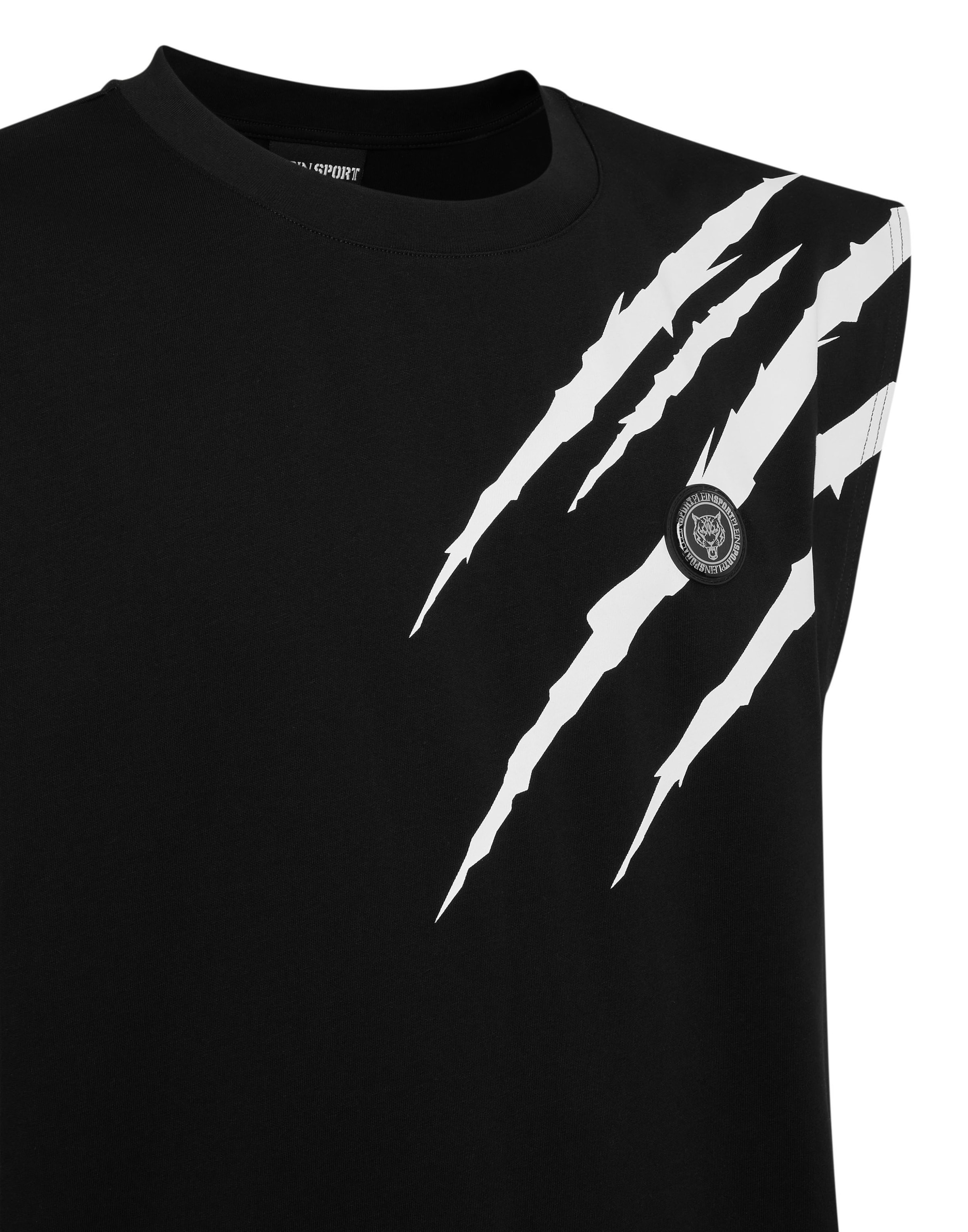 Plein Sport - Camiseta 'Scratch' en negro