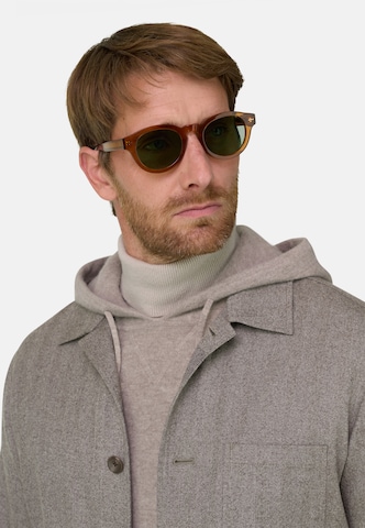 Boggi Milano Regular fit Colbert 'Herringbone' in Grijs: voorkant