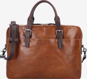 Castelijn & Beerens Document Bag 'Rien' in Brown: front