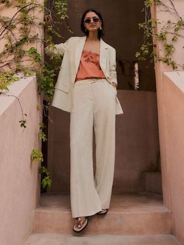 Friends Like These Широкий Плиссированные брюки в Бежевый