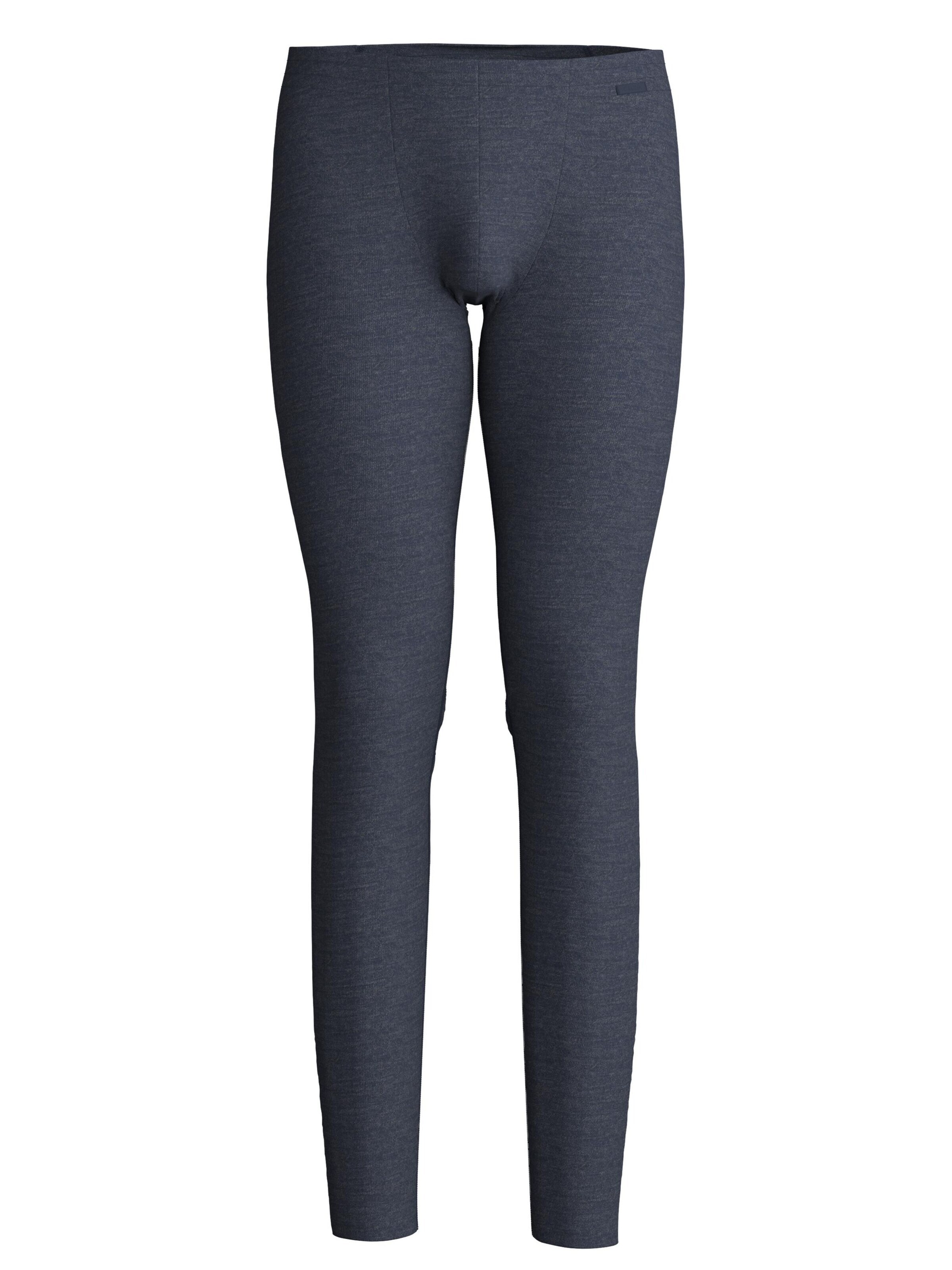 CALIDA Lange Unterhose 'Wool & Silk'‌‌‌ in Blau: Vorderseite