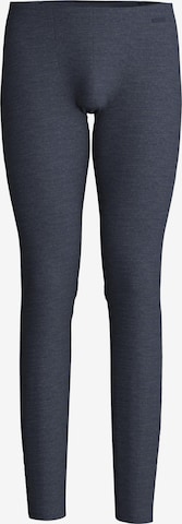 CALIDA Lange Unterhose 'Wool & Silk' in Blau: Vorderseite