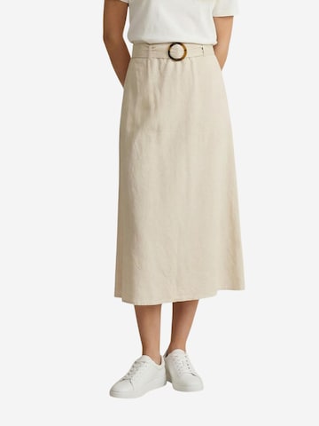 Gonna 'Jdymilan Linen Hw Belted Skirt Wvn Dia 15366394' di Jaqueline de Yong in beige: frontale
