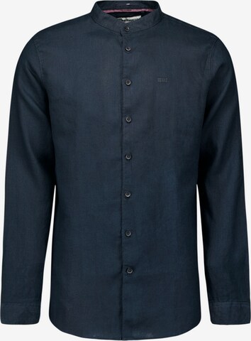 No Excess Regular fit Overhemd in Blauw: voorkant