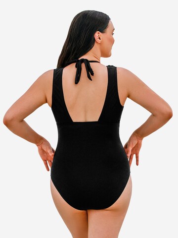 Cupshe Bustier Badeanzug 'DGA12E4L001AA' in Schwarz