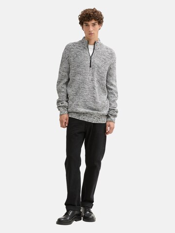 TOM TAILOR DENIM Sweater in White