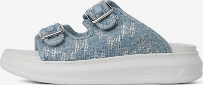 Šlepetės 'Kapri' iš Karl Lagerfeld, spalva – tamsiai (džinso) mėlyna / sidabrinė, Prekių apžvalga