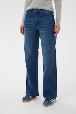 Kaffe Wide leg Jeans 'Andrea' in Blauw: voorkant