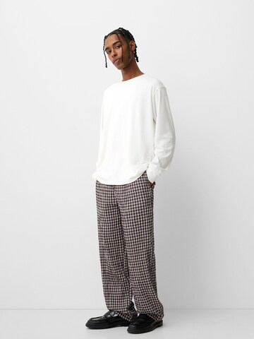 Bershka Loosefit Hose in Braun