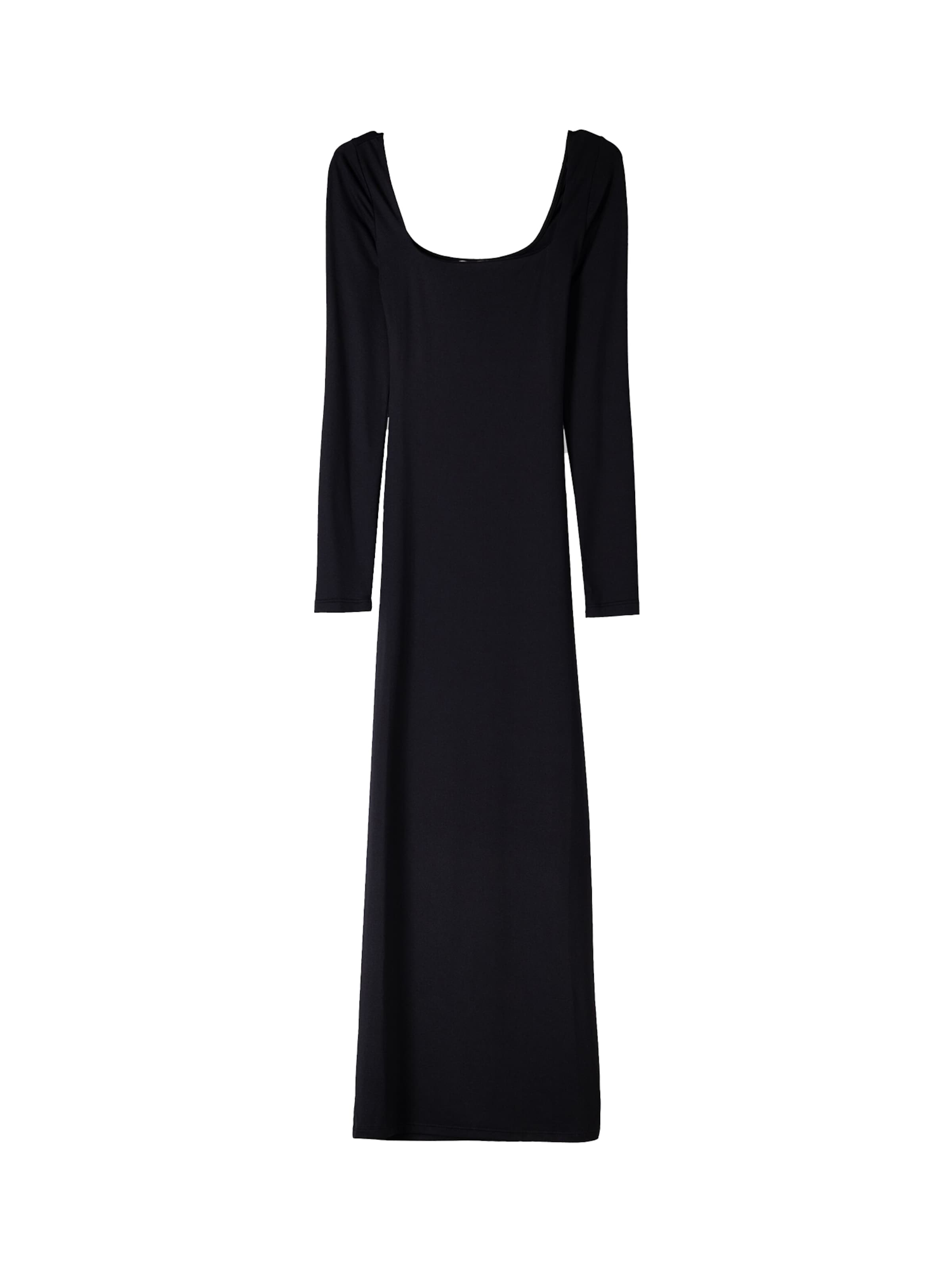 Bershka Рокля в черно: отпред