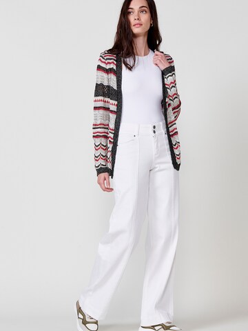 Cardigan KOROSHI en mélange de couleurs