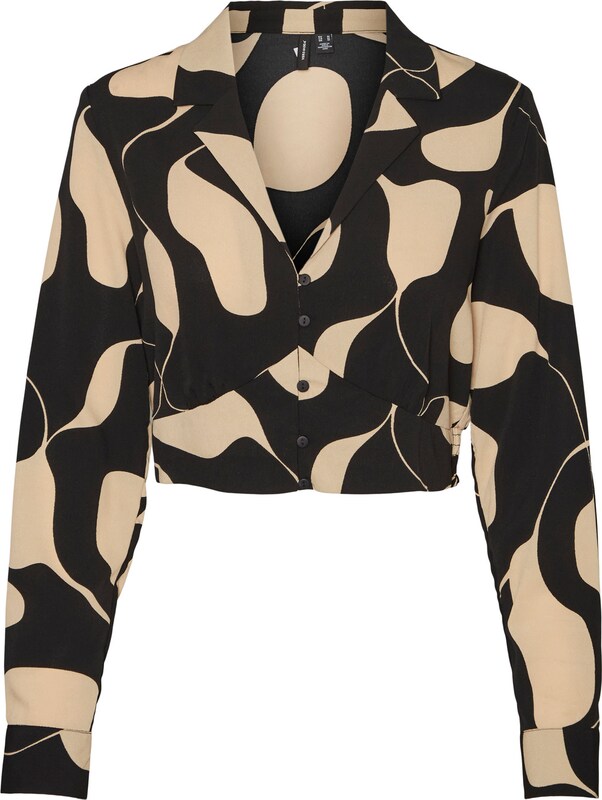 VERO MODA Bluse 'LYDIA' in Dunkelbraun VERO MODA Bluse 'LYDIA' in Dunkelbraun
