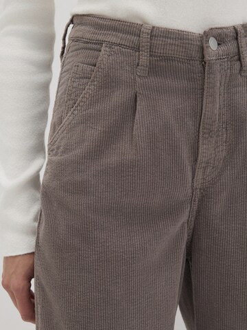 Mavi Tapered Pleat-Front Pants ' LAURA ' in Grey