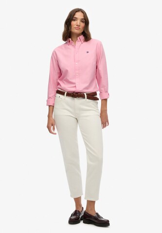 Superdry Blouse 'Oxford' in Roze