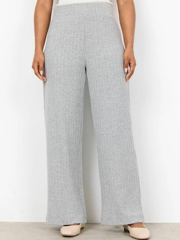 Soyaconcept Wide Leg Housut 'Isel' värissä harmaa: etupuoli