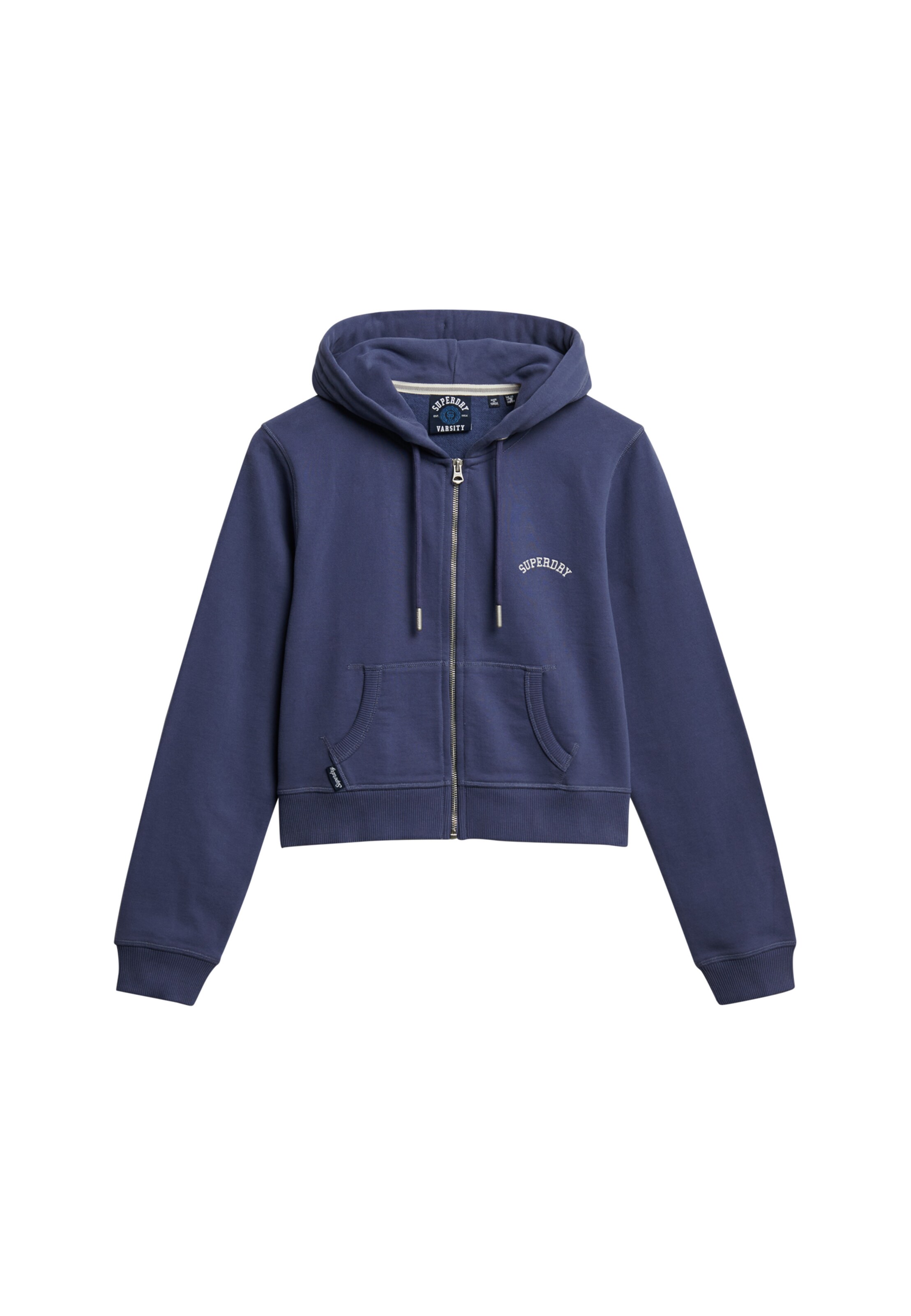 Veste de survêtement 'Essential' Superdry en bleu : devant