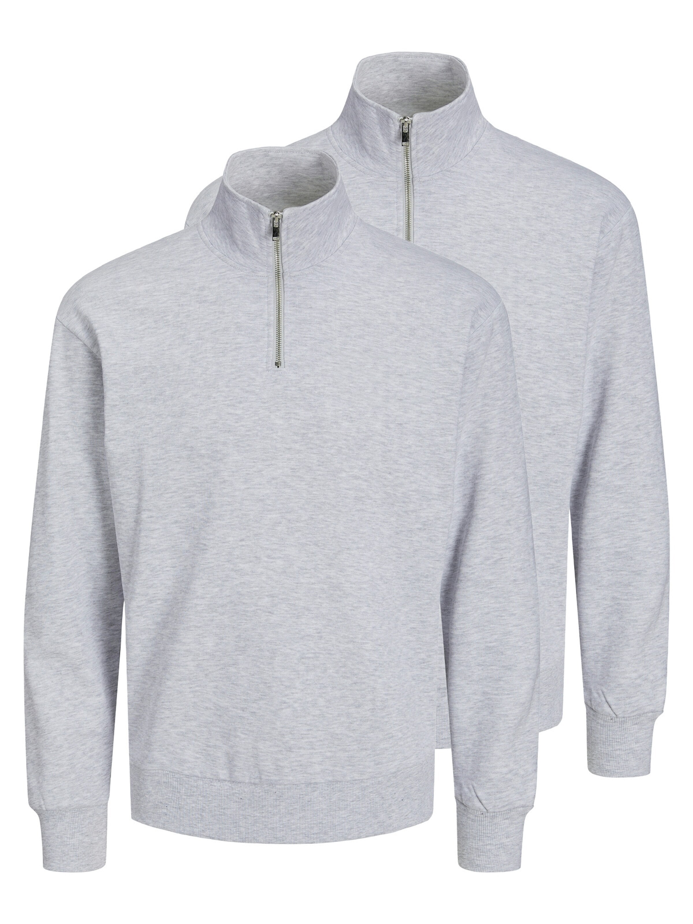 JACK & JONES Sweatshirt 'Bradley' in Grey: front