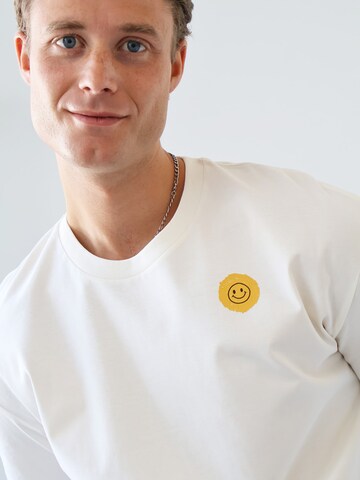 Kultgut Shirt 'One Second' in White