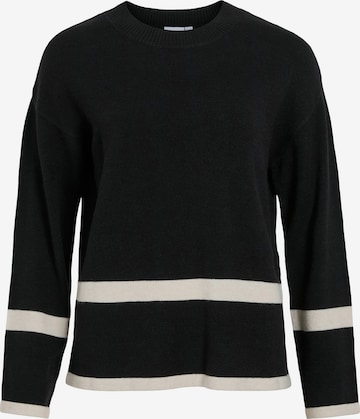 VILA Oversize pulóver 'VIRil' - fekete: elől