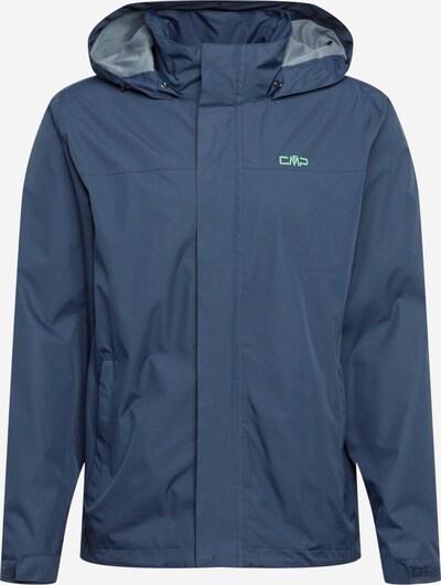 Giacca per outdoor 'Button Rain' CMP di colore marino / verde chiaro, Visualizzazione prodotti