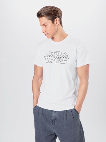 T-Shirt Mister Tee en blanc : devant