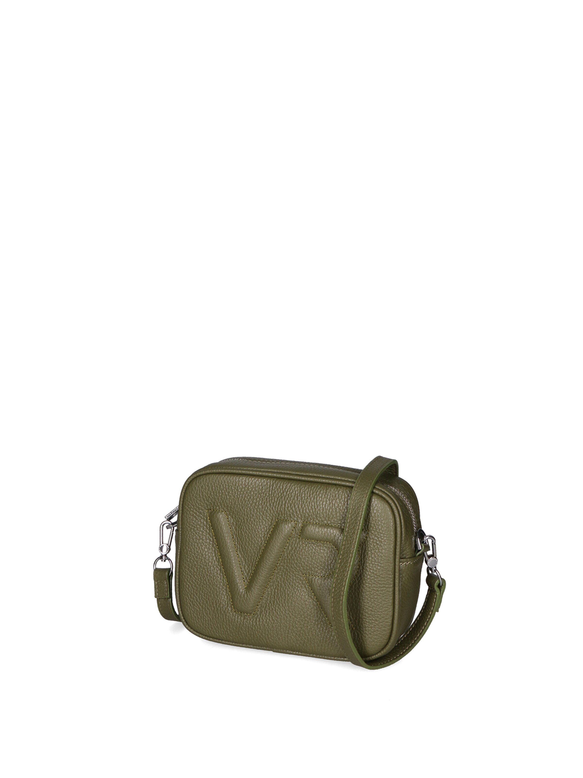 Borsa a tracolla 'Borsa a Tracolla Donna Pelle Virginia Rhinè Zip' di Virginia Rhinè in verde