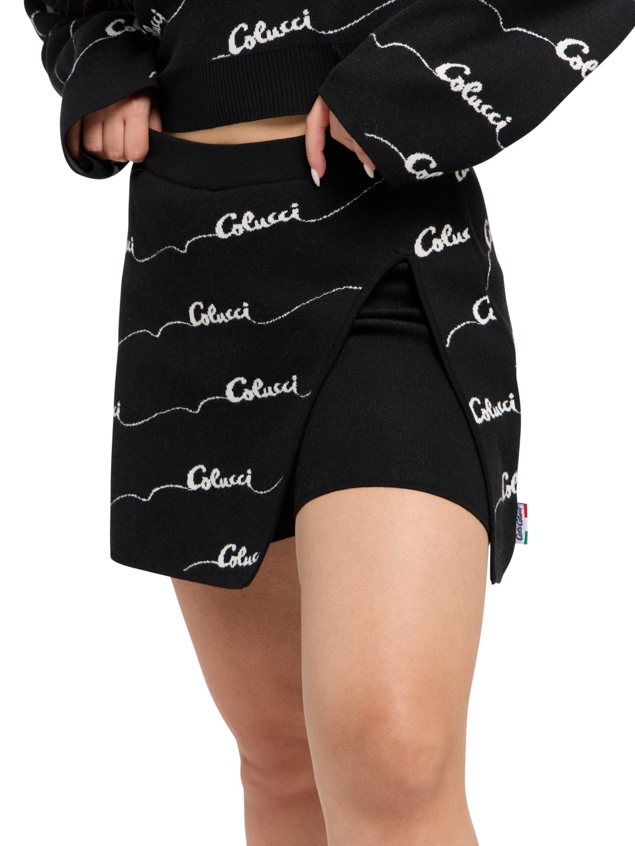 Jupe 'Di Vendra' Carlo Colucci en noir