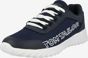 TOM TAILOR Låg sneaker i blå: framsida