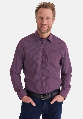 Stooker Men Regular fit Button Up Shirt 'HUGH' in Purple: front