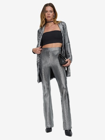 évasé Pantalon No Matter What en argent